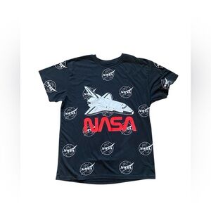 NASA Black Graphic T-Shirt Size Large